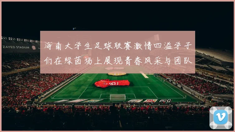 海南大学生足球联赛激情四溢学子们在绿茵场上展现青春风采与团队精神